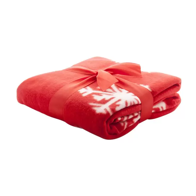 PLAID DE NOEL PERSONNALISABLE 'APPOLU' - rouge
