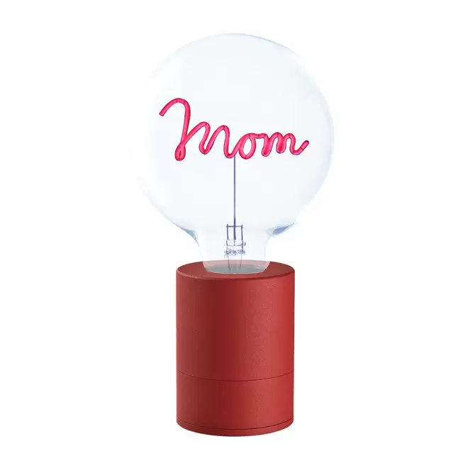 AMPOULE PERSONALISEE 1 LIGNE 'LAMPI' - rouge