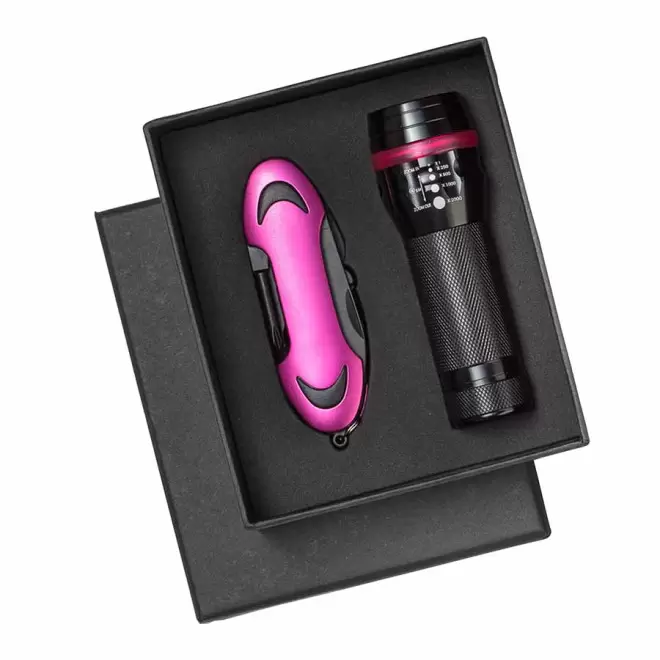 SET DE POCHE MULTIFONCTION PERSONNALISE 'RISORZE' - rose