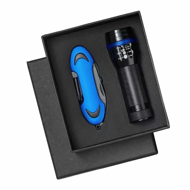 SET DE POCHE MULTIFONCTION PERSONNALISE 'RISORZE' - bleu