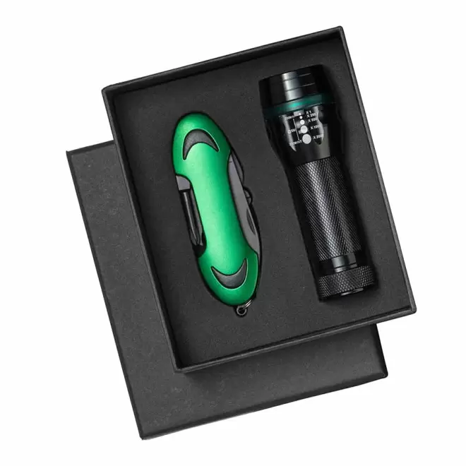 SET DE POCHE MULTIFONCTION PERSONNALISE 'RISORZE' - vert