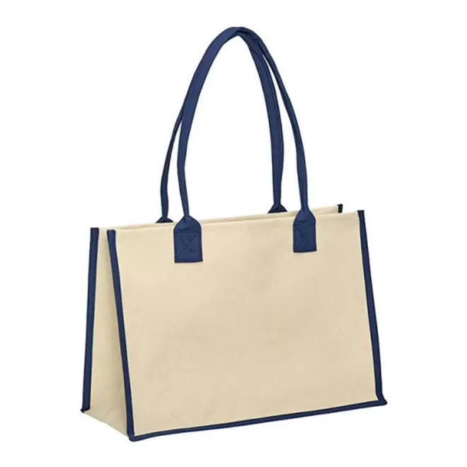 SAC SHOPPING PERSONNALISÉ 340 GR/M2 'CARRIZO' - marine