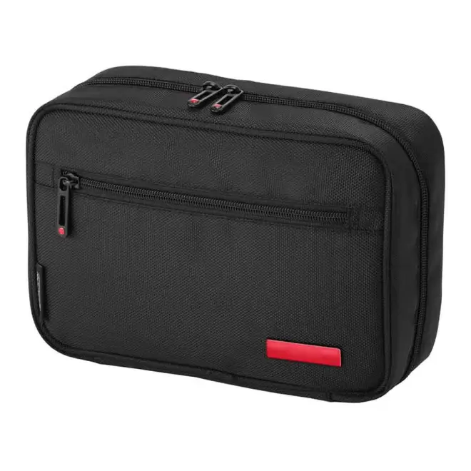 TROUSSE DE TOILETTE PERSONNALISÉE POUR VOYAGE 'VIAGGIO' - rouge