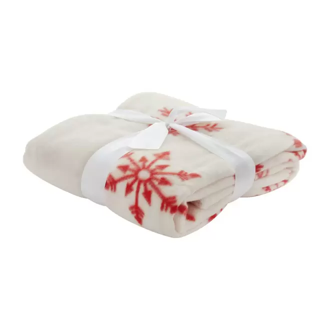 PLAID DE NOEL PERSONNALISABLE 'APPOLU' - blanc