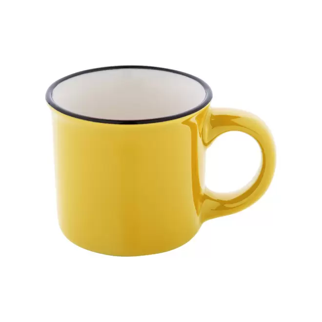 TASSE EXPRESSO 90ML PERSONNALISABLE 'RONSIO MINI' - jaune