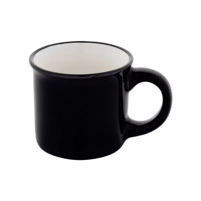 TASSE EXPRESSO 90ML PERSONNALISABLE 'RONSIO MINI' - noir