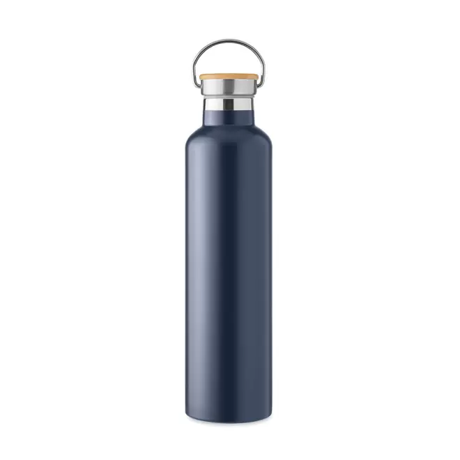 BOUTEILLE ISOTHERME PUBLICITAIRE 1L 'HOLLY' - marine profond