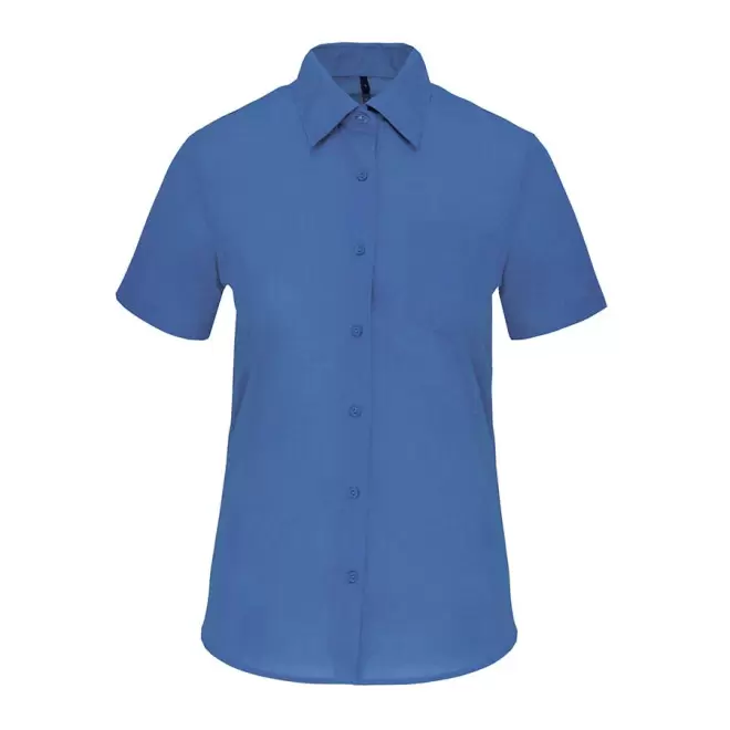 CHEMISE MANCHES COURTES FEMMES PERSONNALISABLE 'KARIBAN' - cabalt blue