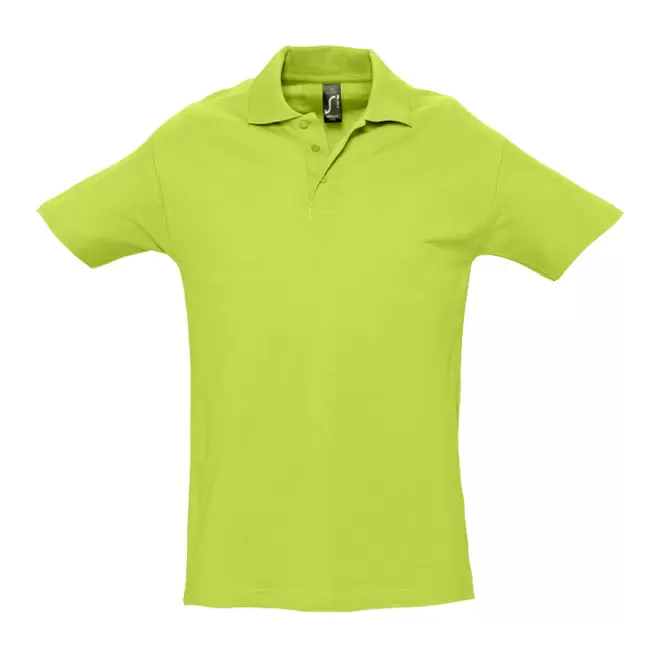 POLO PERSONNALISÉ HOMME 'SPRING' COULEUR 210 GR/M² - vert pomme