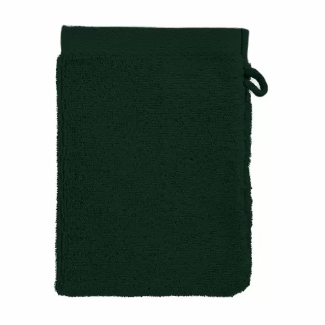 GANT DE TOILETTE EN COTON PERSONNALISABLE 'PITOU' - vert foncé