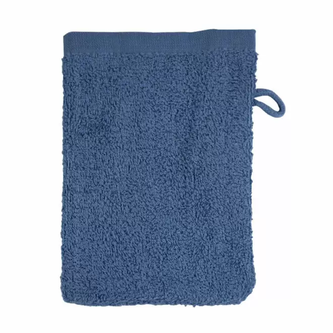 GANT DE TOILETTE EN COTON PERSONNALISABLE 'PITOU' - denim
