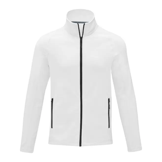 VESTE POLAIRE PERSONNALISABLE HOMME 'ZELIA' RAPIDE 4J - blanc