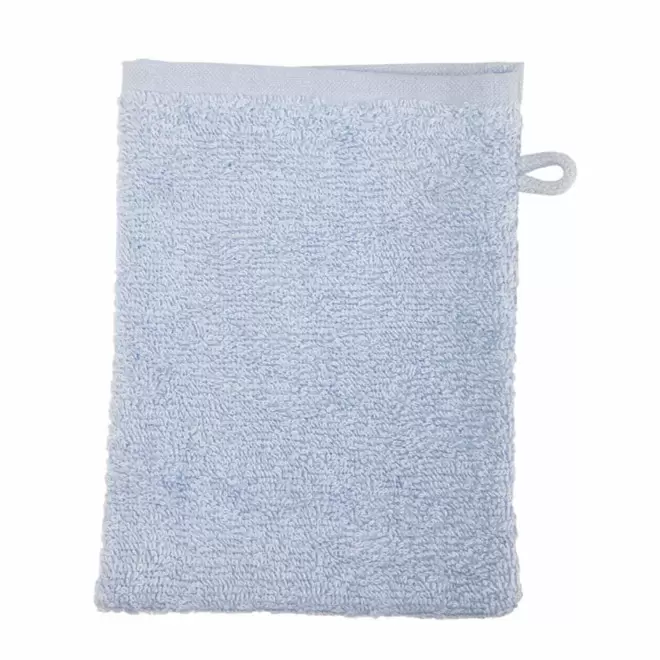 GANT DE TOILETTE EN COTON PERSONNALISABLE 'PITOU' - bleu ciel