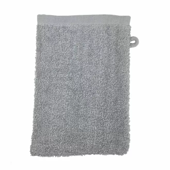 GANT DE TOILETTE EN COTON PERSONNALISABLE 'PITOU' - gris