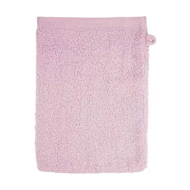 GANT DE TOILETTE EN COTON PERSONNALISABLE 'PITOU' - rose clair