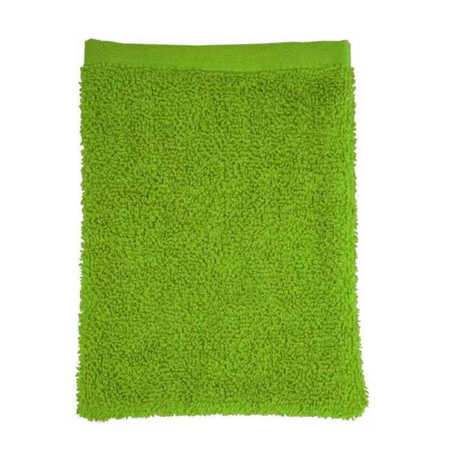 GANT DE TOILETTE EN COTON PERSONNALISABLE 'PITOU' - citron vert