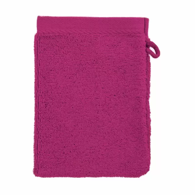 GANT DE TOILETTE EN COTON PERSONNALISABLE 'PITOU' - rose