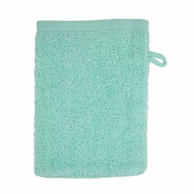 GANT DE TOILETTE EN COTON PERSONNALISABLE 'PITOU' - vert menthe