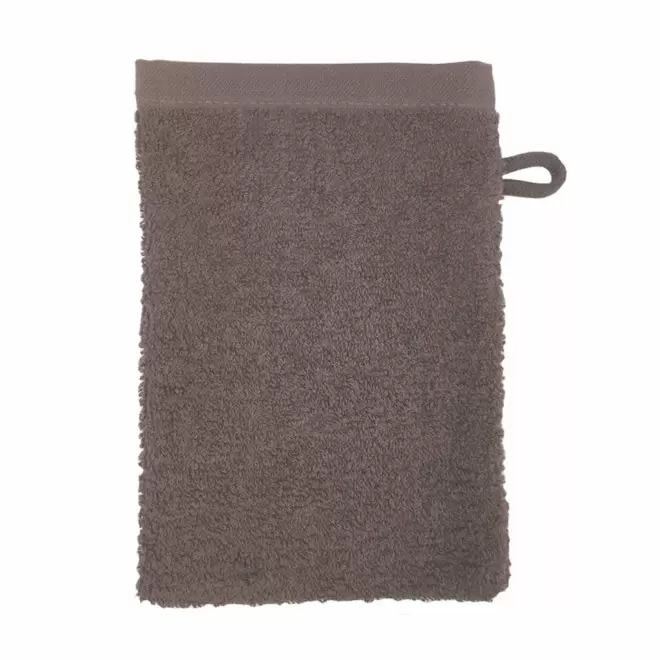 GANT DE TOILETTE EN COTON PERSONNALISABLE 'PITOU' - taupe