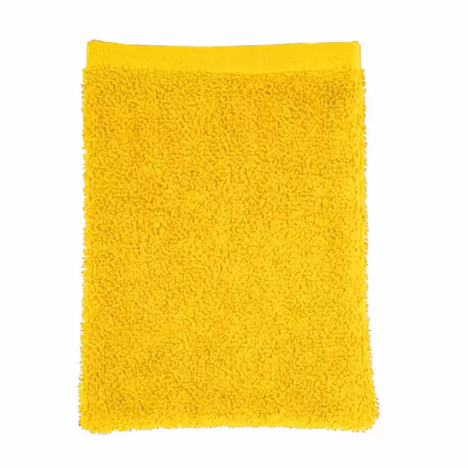 GANT DE TOILETTE EN COTON PERSONNALISABLE 'PITOU' - jaune