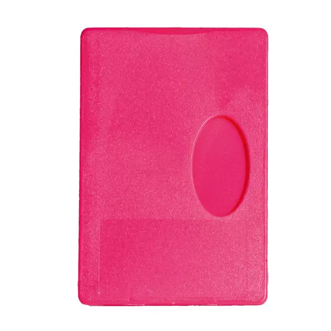 ETUI-CARTE RIGIDE PUBLICITAIRE 'LINZ' - rose