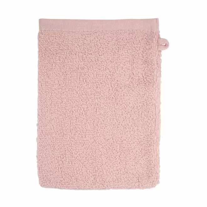 GANT DE TOILETTE EN COTON PERSONNALISABLE 'PITOU' - rose saumon