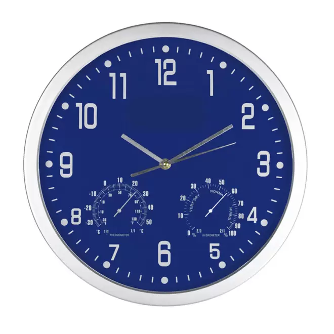 HORLOGE AVEC THERMOMETRE 'BIGTIME' - bleu