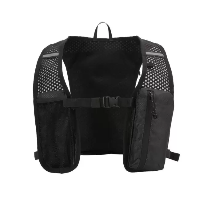 GILET DE COURSE PERSONNALISABLE 'ALEXO' - noir