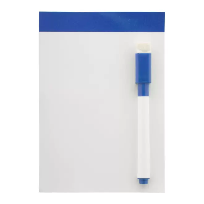 MINI TABLEAU BLANC AIMANTE PUBLICITAIRE 'SCRAPER' - bleu