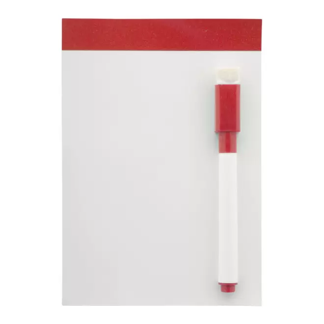 MINI TABLEAU BLANC AIMANTE PUBLICITAIRE 'SCRAPER' - rouge