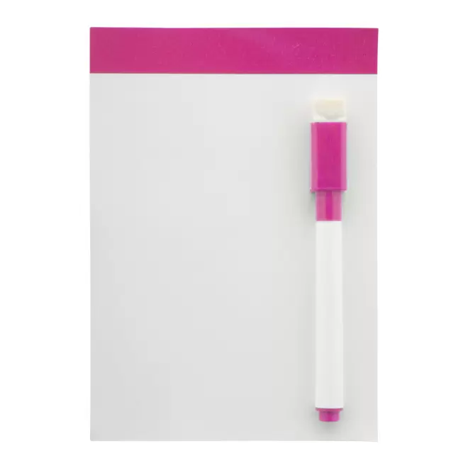 MINI TABLEAU BLANC AIMANTE PUBLICITAIRE 'SCRAPER' - rose