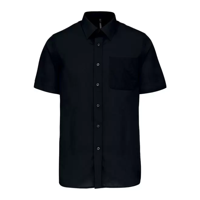 CHEMISE MANCHES COURTES PUBLICITAIRE HOMME 'KARIBAN' - noir
