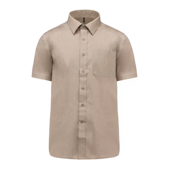 CHEMISE MANCHES COURTES PUBLICITAIRE HOMME 'KARIBAN' - angora