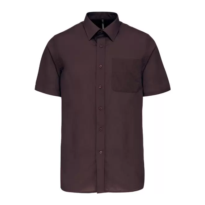 CHEMISE MANCHES COURTES PUBLICITAIRE HOMME 'KARIBAN' - brown
