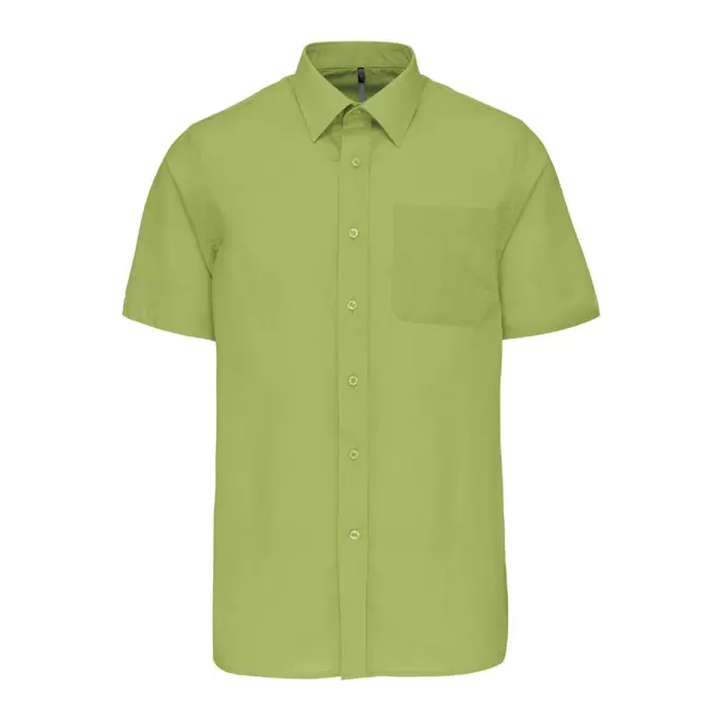 CHEMISE MANCHES COURTES PUBLICITAIRE HOMME 'KARIBAN' - lime