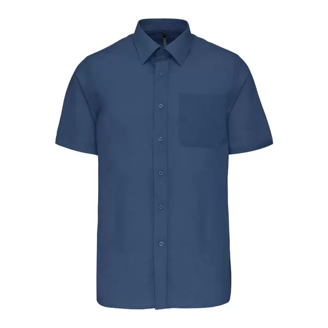 CHEMISE MANCHES COURTES PUBLICITAIRE HOMME 'KARIBAN' - deep blue