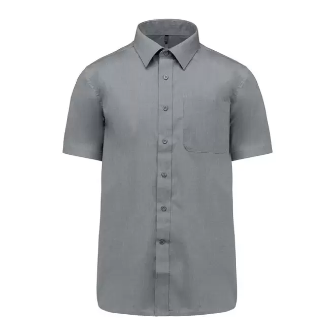 CHEMISE MANCHES COURTES PUBLICITAIRE HOMME 'KARIBAN' - storm grey