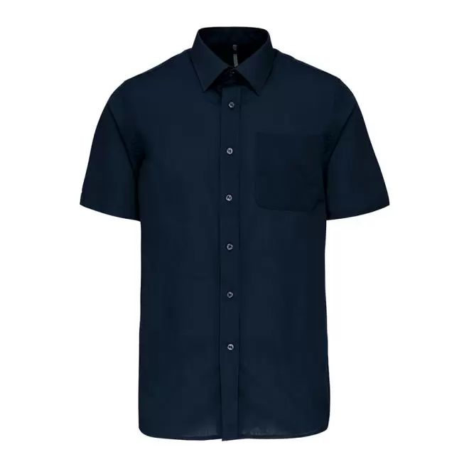 CHEMISE MANCHES COURTES PUBLICITAIRE HOMME 'KARIBAN' - navy
