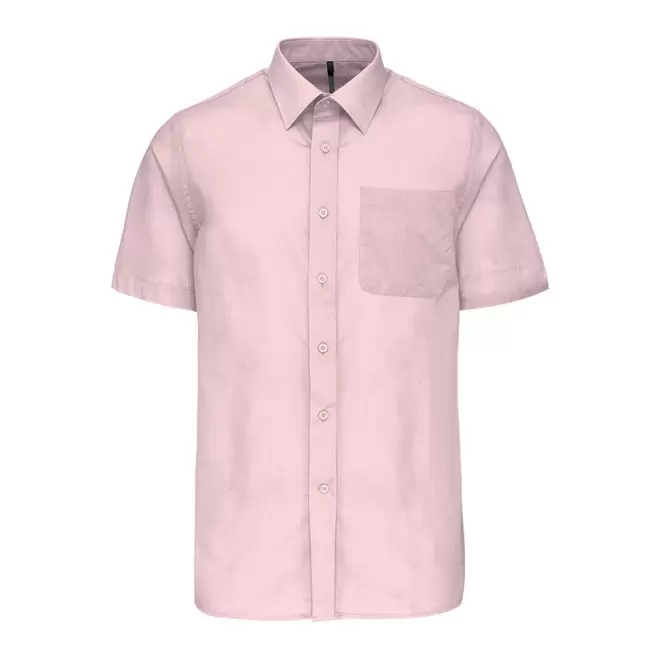 CHEMISE MANCHES COURTES PUBLICITAIRE HOMME 'KARIBAN' - rose