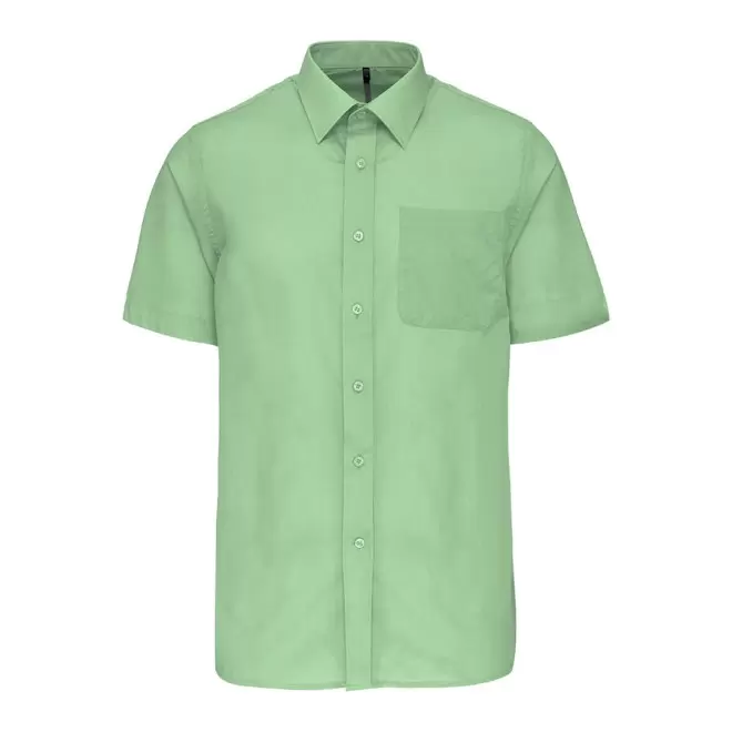 CHEMISE MANCHES COURTES PUBLICITAIRE HOMME 'KARIBAN' - vert pistache