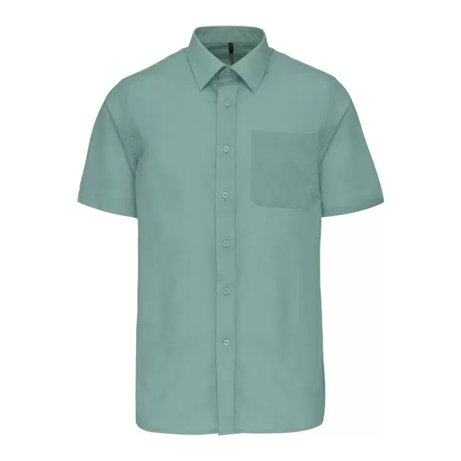 CHEMISE MANCHES COURTES PUBLICITAIRE HOMME 'KARIBAN' - sauge