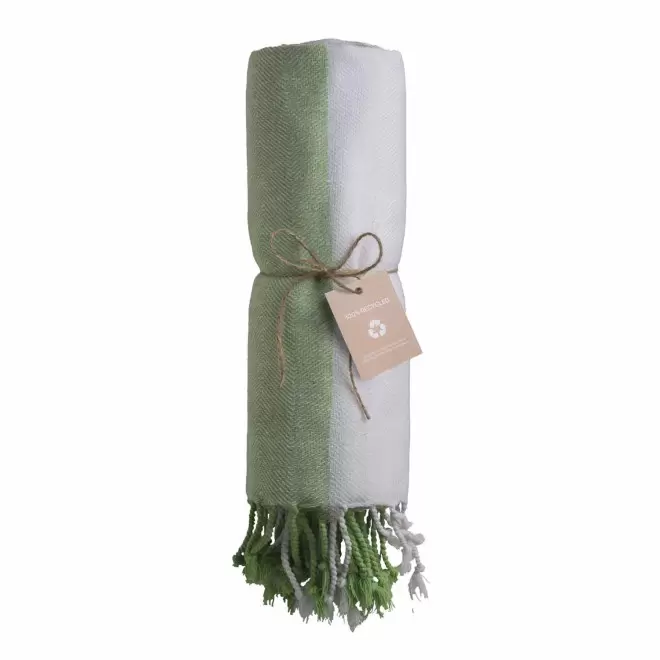 PAREO/FOUTA PERSONNALISABLE 'HORTENSE 180 RECYCLE HORIZONTAL' - vert