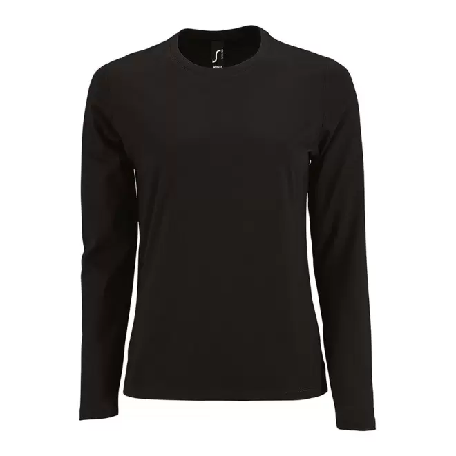 TEE-SHIRT PERSONNALISABLE FEMME ML 'IMPERIAL LSL' - noir