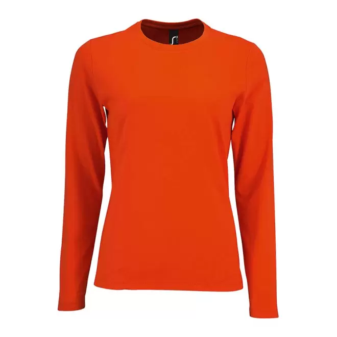 TEE-SHIRT PERSONNALISABLE FEMME ML 'IMPERIAL LSL' - orange