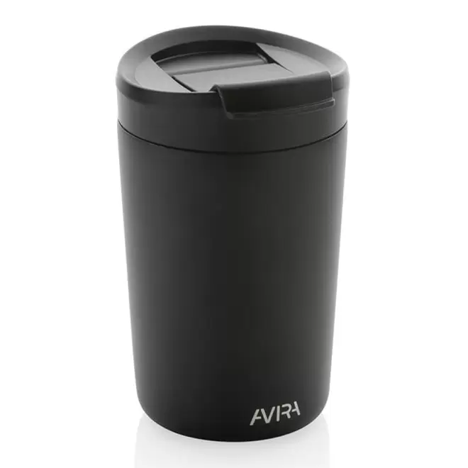 MUG ISOTHERME PUBLICITAIRE 300 ML AVIRA® 'AYLI' - noir