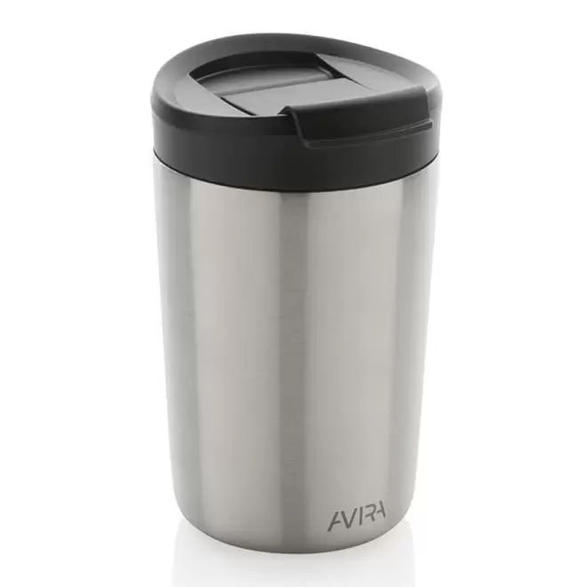 MUG ISOTHERME PUBLICITAIRE 300 ML AVIRA® 'AYLI' - argent