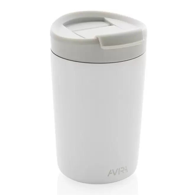 MUG ISOTHERME PUBLICITAIRE 300 ML AVIRA® 'AYLI' - blanc