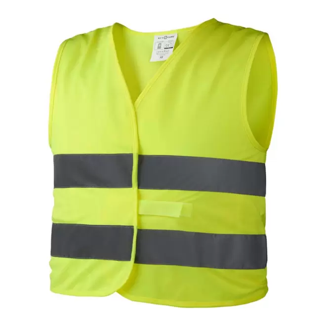 GILET DE SECURITE PERSONNALISABLE ENFANT 'FLUOSECU' - jaune fluo