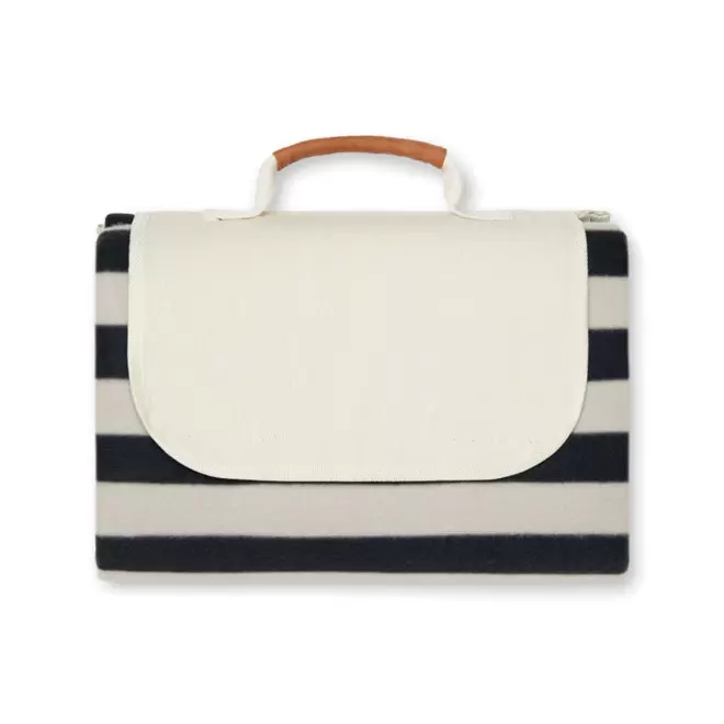 COUVERTURE DE PIQUE-NIQUE PERSONNALISEE 'LIONI' - noir