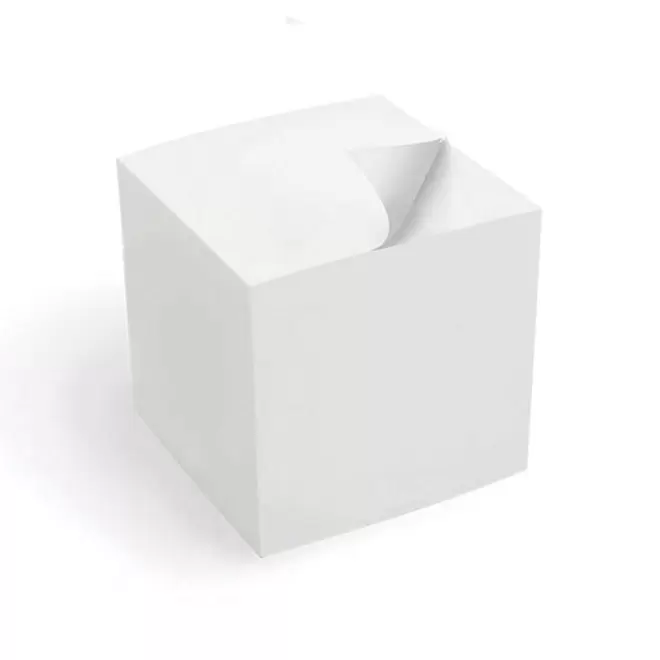 CUBE PAPIER CUBE PUBLICITAIRE 'GRAND STRANA' - blanc